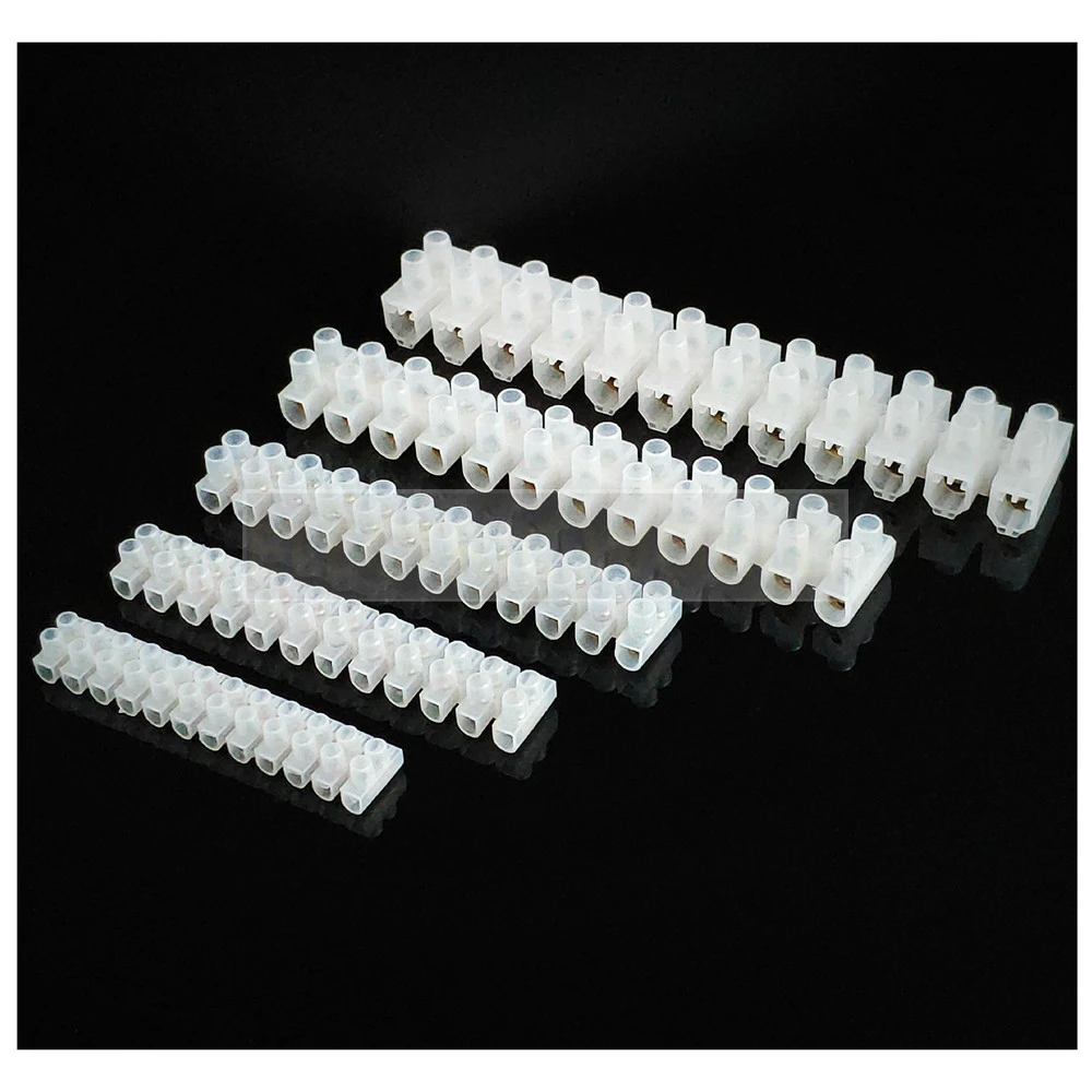 Wire connector Dual Row 12 Positions Barrier Strip Block Terminal Plastic Electrical connector terminal Screw terminal block