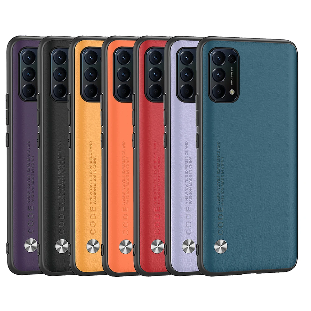 Luxury Leather Phone Case For OPPO Reno 5 Pro Plus Find X2 X3 Pro Lite Neo K7X Realme 7 8 5G GT Neo Q2 Q3 X7 Pro Ultra V5 Cover