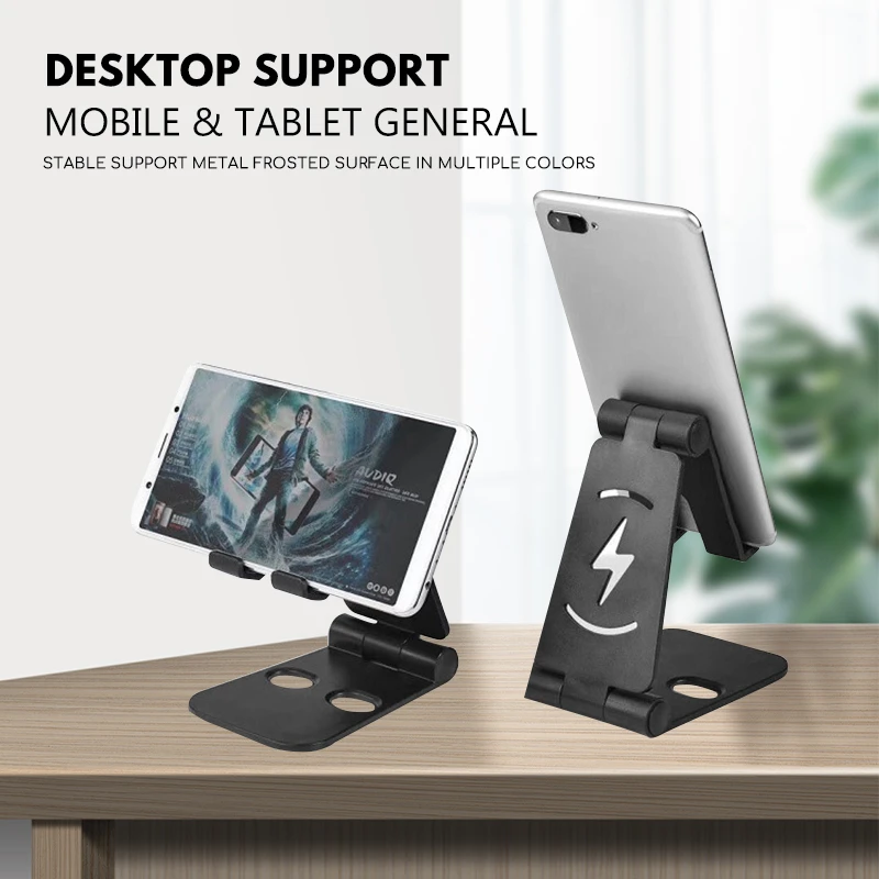 Foldable Phone Holder Desk For Ipad IPhone Xiaomi Lazy Home Stand Adjustable Charging Base Desktop Stand Cell Phone Stands