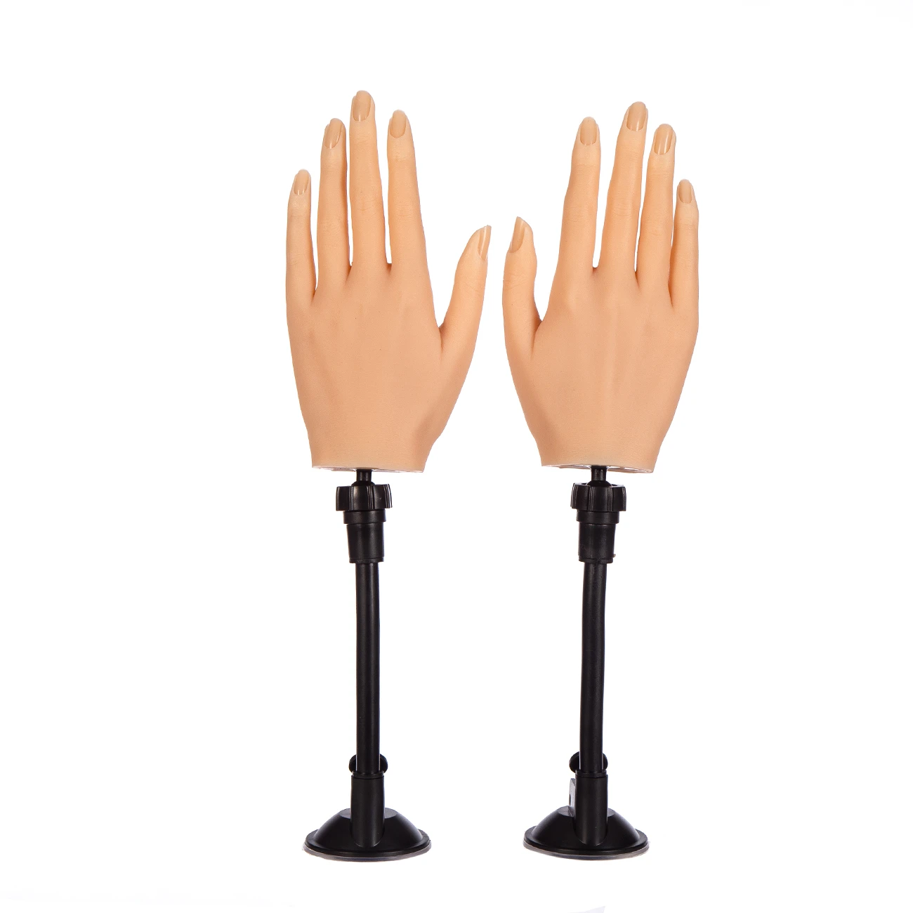 Silicone Practice Hand For Acrylic Nails With Clip Fake Trainning Hand Model