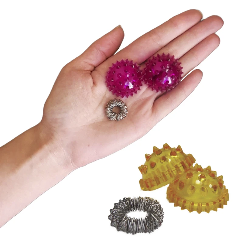 Hedgehog with spring, acupuncture, Su-jock, massage ball, hand massager, mini massager