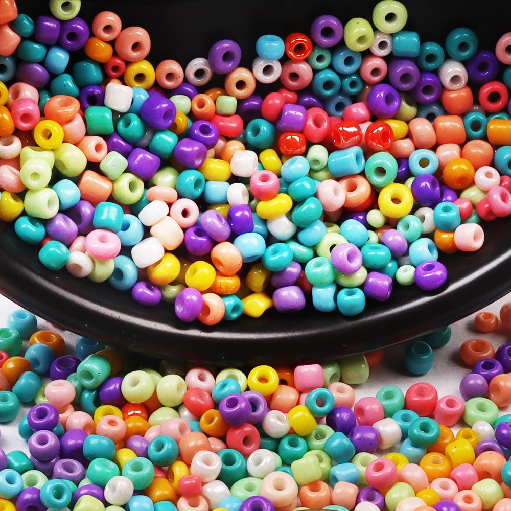 Glass Seed Beads Bulk 2 3 4 mm Craft Small Pony Jewelry Beads For DIY Craft Project Bracelet Necklace Jewelry Making