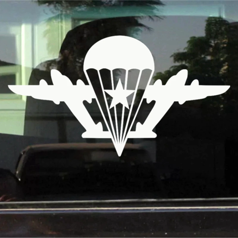 CS-220A# Airborne with a star without a paratrooper car sticker and decal vinyl auto car stickers