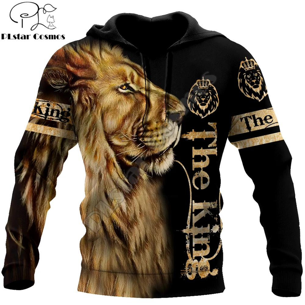 Animal lion 3D Printed Fashion Mens Hoodie Harajuku Streetwear Pullover Autumn Sweatshirt Unisex Casual Jacket Tracksuit DW0160