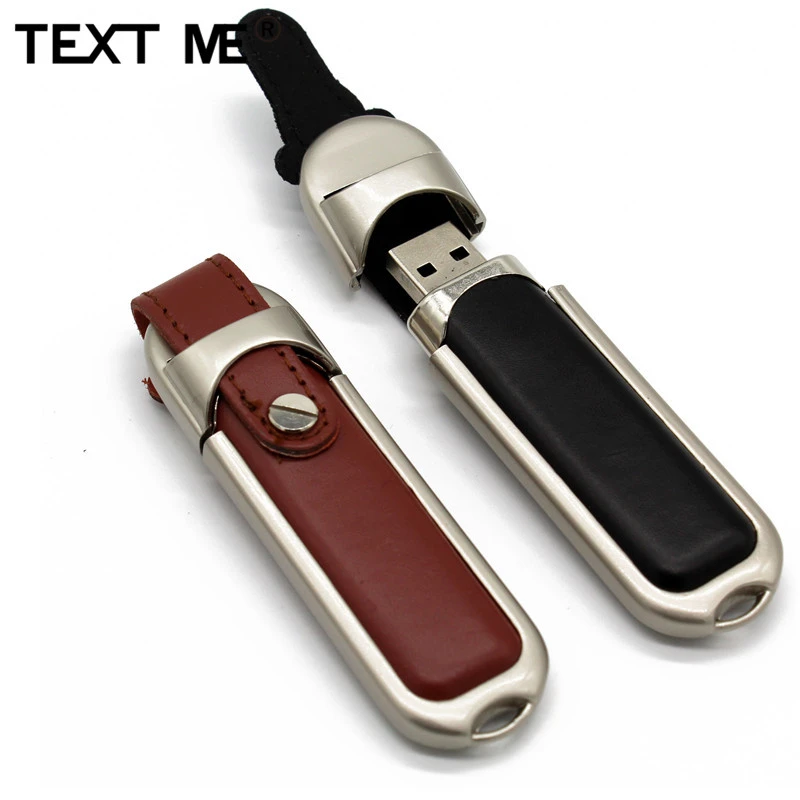 TEXT ME 64GB 100% real capacity leather model model  usb flash drive usb 2.0 4GB 8GB 16GB 32GB  pen drive gift