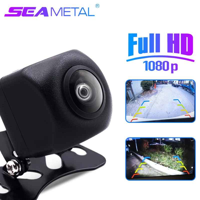 Universal 4 Pin Rear View Camera 1080P HD Vehicle Back Up Camera Starlight Night Vision 170-Degree Wide Angle Parking Assist Cam