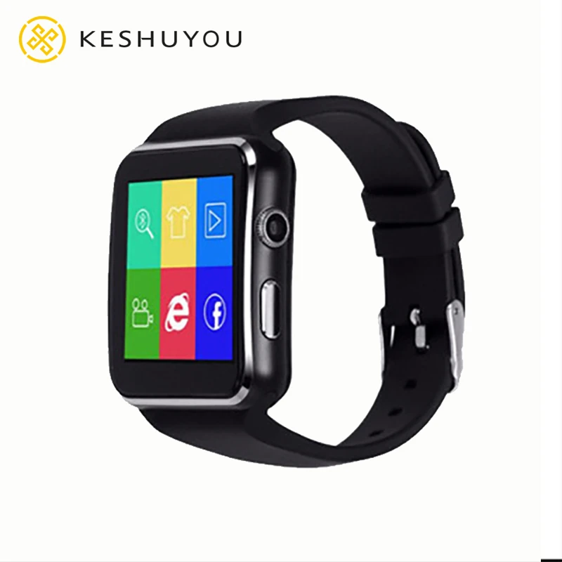X6 Curved Screen Smart Watch Men Music Camera Facebook WhatsApp Support SIM TF Card Call Women Smartwatch For Android Phone DZ09