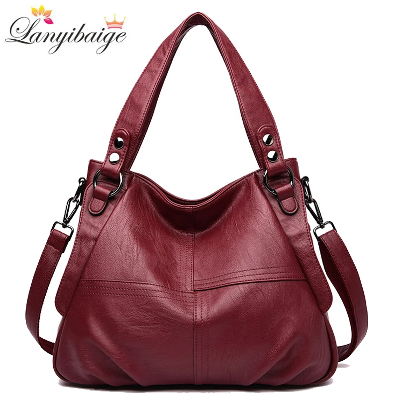 High Quality Leather Handbag Casual Crossbody Bags for Women 2021 Ladies Luxury Designer Tote Bag High Capacity Shoulder Bag Sac