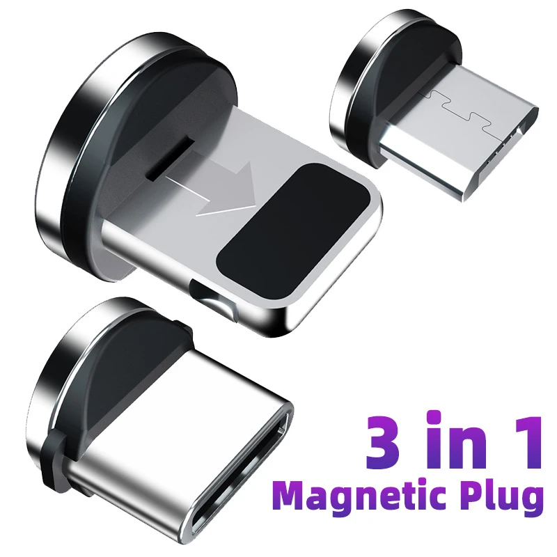 Magnetic Cable Plug Socket Micro USB Type C Magnetic Charging Cable Adapter USB C Microusb Magnet Connector Mobile Phone Plugs