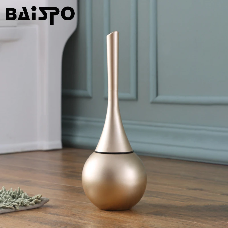 BAISPO Toilet Brush Floor-standing Base Cleaner Brush Tool For Toilet WC Bathroom Accessories Set household items