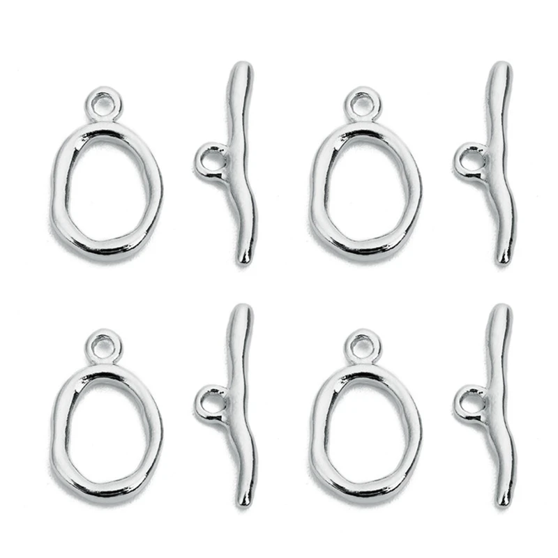 New Irregular Curved OT Clasps Toggle Clasps Connectors For Bracelet Necklace Crafts Making Jewelry Making Supplies Wholesale