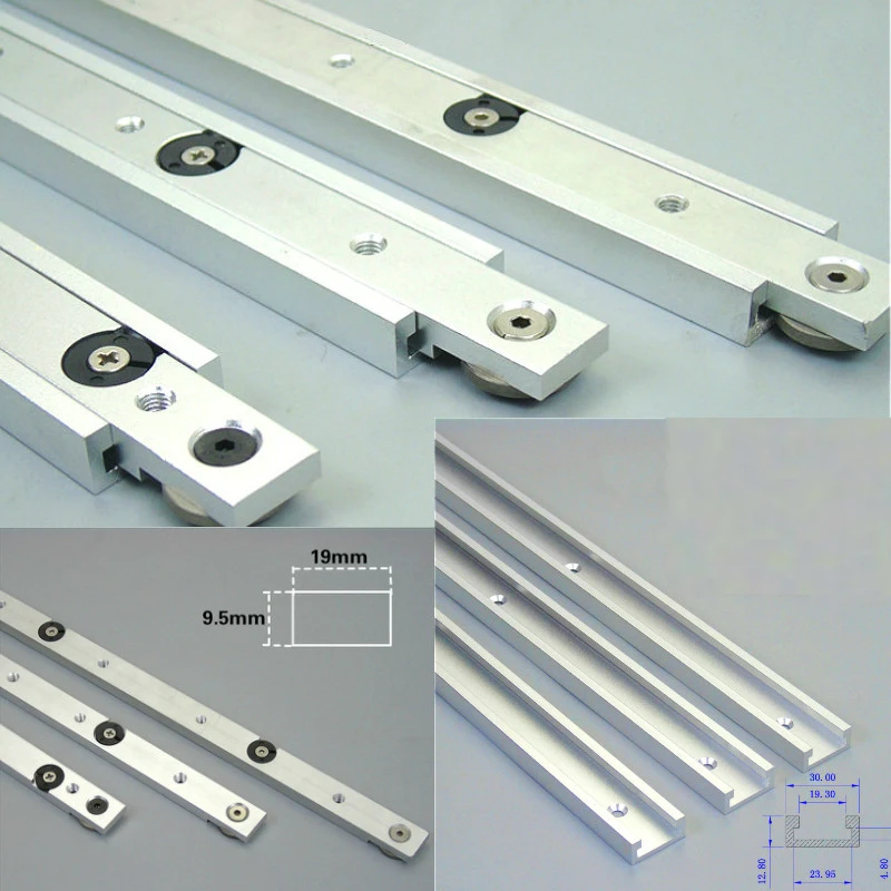 Aluminium alloy T-tracks Slot Miter Track And Miter Bar Slider Table Saw Miter Gauge Rod Woodworking Tool Durable In Use