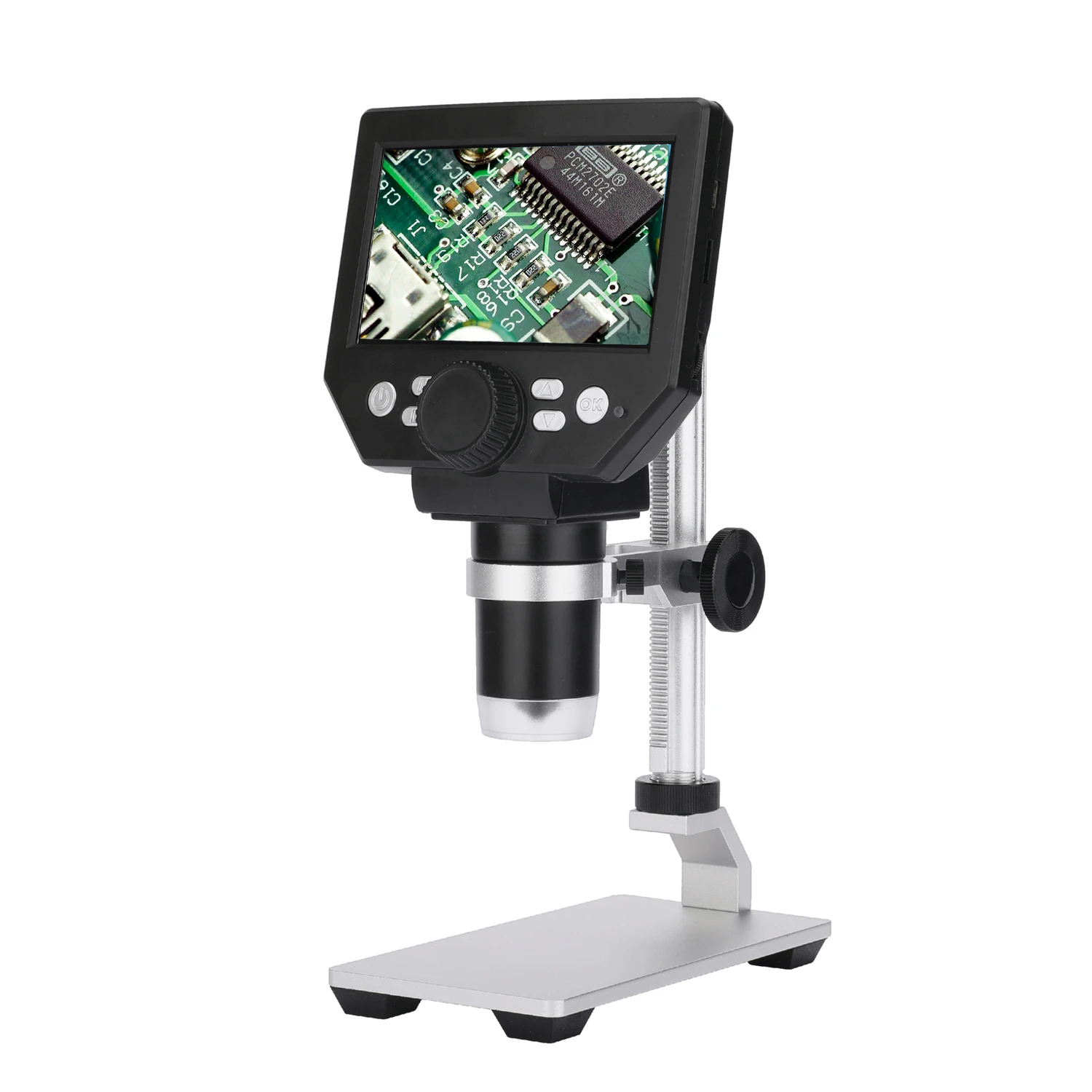 G1000 Digital Microscope Camera  Electronic Microscope 4.3 Inch LCD Display 8MP 1-1000X Continuous Amplification Magnifier