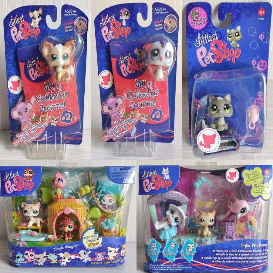 LPS CAT Littlest Pet Shop Old Playset Collectible cats and dogs playset Christmas gift for children