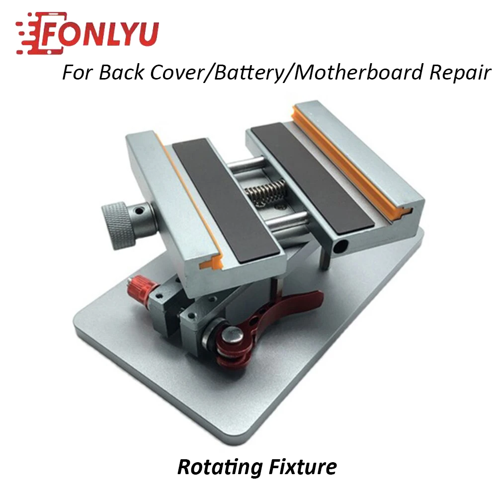 Universal Rotatable Holder Fixture For iPhone X 11 12 Pro Max Broken Back Rear Glass Housing  Motherboard Battery Repair Tool