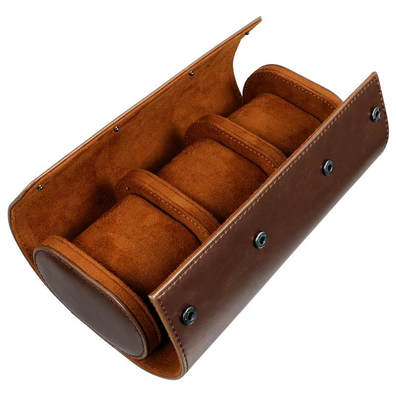1Pc 3 Slots Watch Storage Box Chic Portable Vintage Watch Box Watch Case Watch Holder for Gift