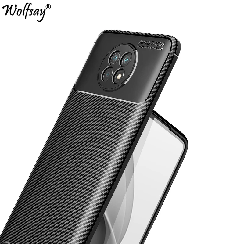 For Xiaomi Redmi Note 9T 5G Case Bumper Silicone Anti-knock Carbon Fiber Cover For Redmi Note 9T 5G Case For Redmi Note 9T 9 T