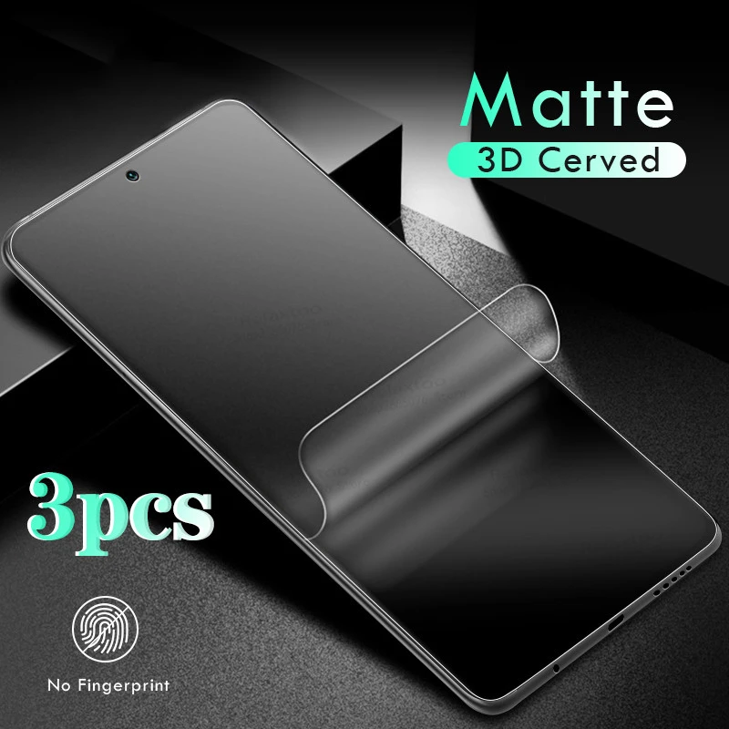 matte Hydrogel film for xiaomi poco x3 pro nfc screen protector For poco f3 global version m3 X3pro nfs x 3 Not tempered glass