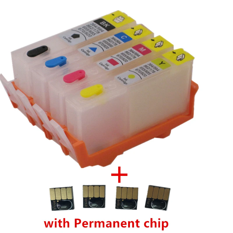 Refillable ink cartridge for HP 902 903 904 905 with chip for HP OfficeJet pro 6950 6951 6954 6956 6960 6970 6961 6964 6975 6976