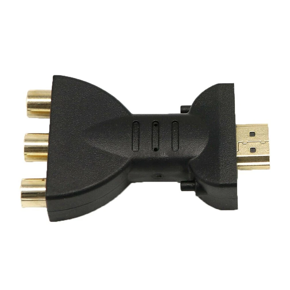 2021 New High Quality Gold-plated HDMI-compatible to 3 RGB RCA Video Audio Adapter AV Component Converter
