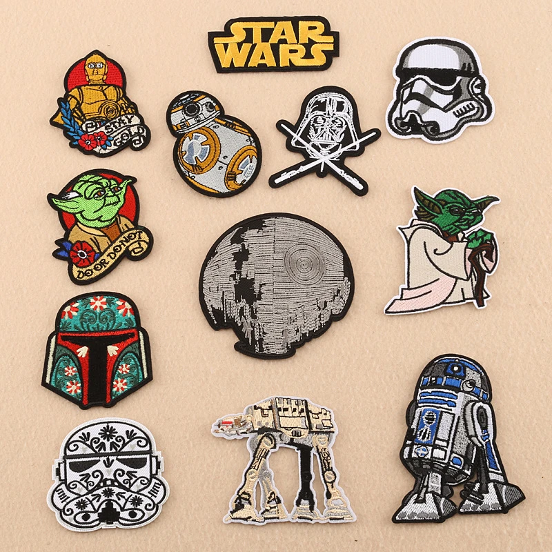 Disney Star Wars Patch Embroidered Yoda baby Patches For Clothing Iron On Patches On Clothes Patch DIY Garment Decoration Cloth