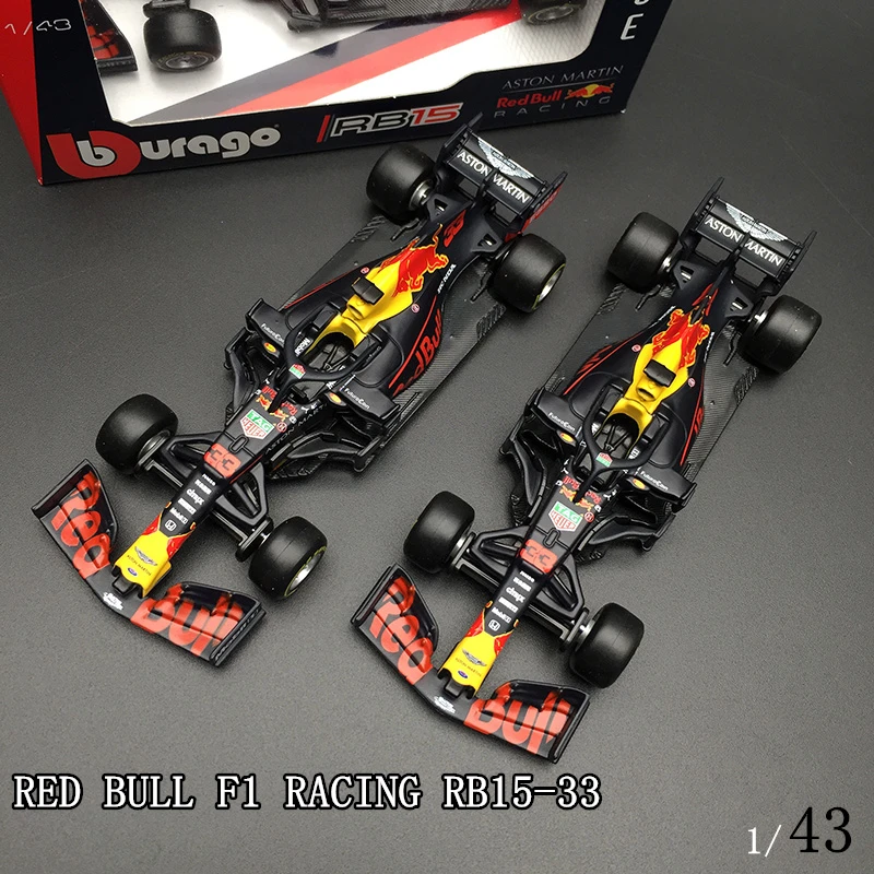 Burago 1:43 Red Bull Racing  RB15 33# RB13 RB14 model die-casting model car simulation car decoration collection gift toy