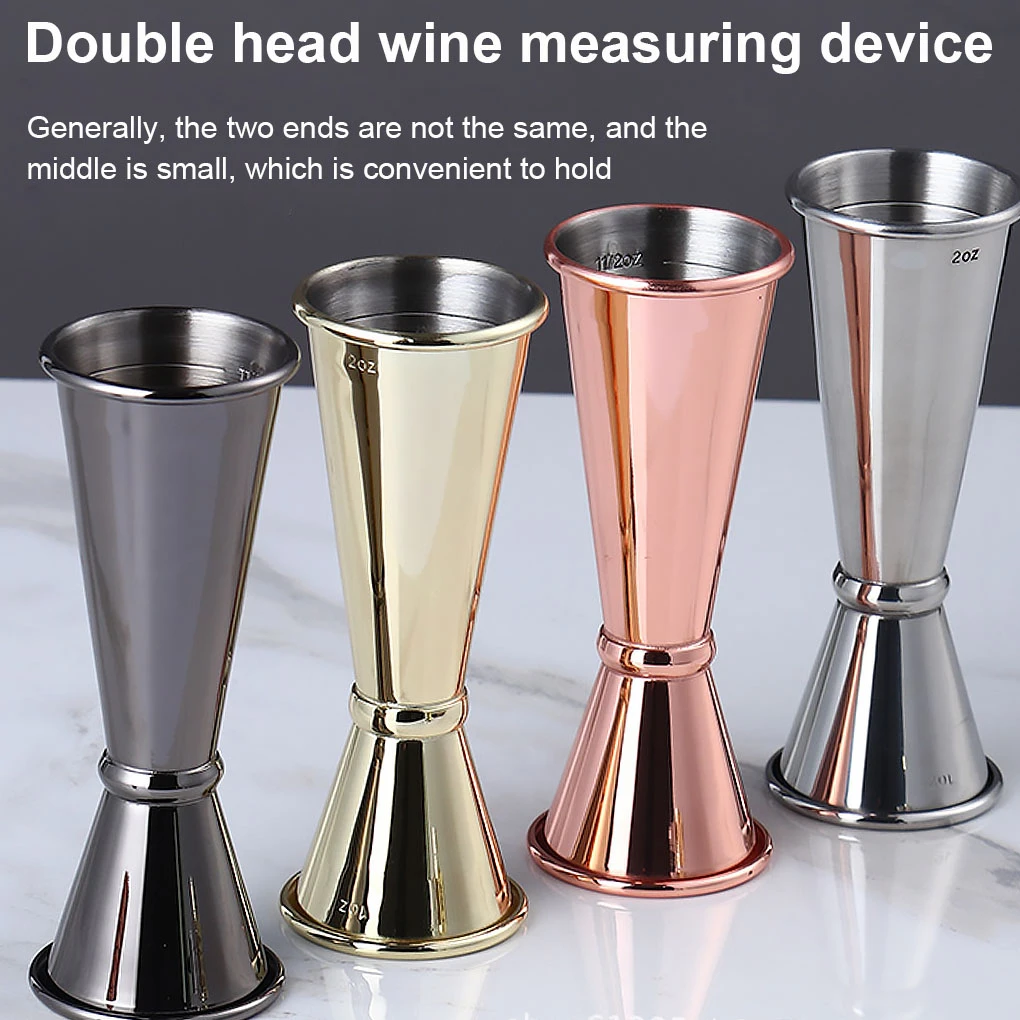 Cocktail Bar Jigger Design Japanese Stainless Steel Measuring Cup Jigger Double Spirit Bartender 1oz/2oz