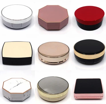 1Pc Empty Air Cushion Puff Box Portable Cosmetic Makeup Case Container with Powder Sponge Mirror for Bb Cream Foundation Diy Box