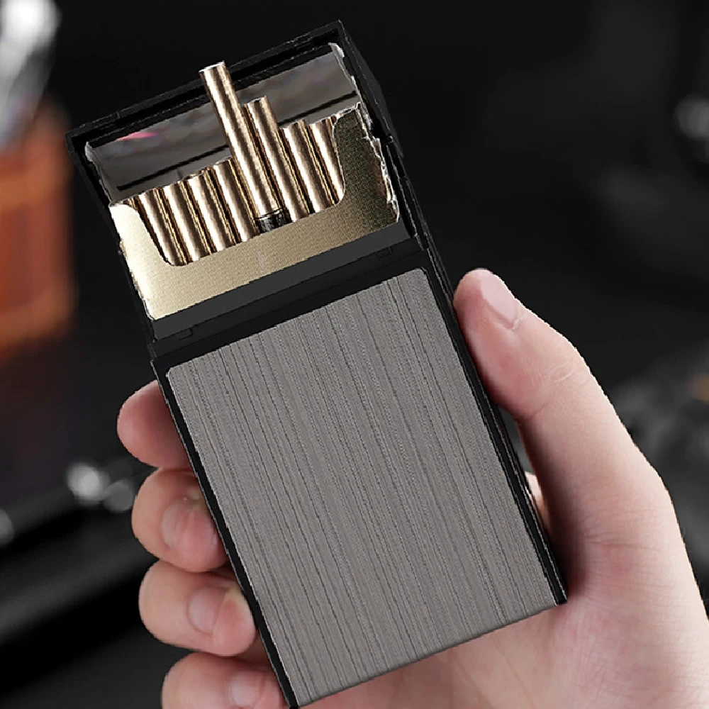 20Pcs Capacity Metal Cigarette Case 100mm Cigarette Box Waterproof Tobacco Holder Cigarette Storage Container For Smoking Tools