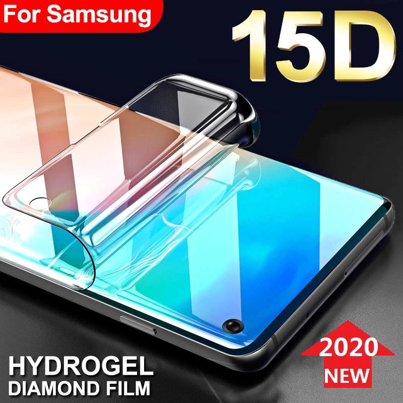 Protective Hydrogel Film for Samsung J6 J4 A6 A8 Plus A7 2018 S10e S10 Plus 5G (Not Glass) Screen Protector Protection Film Foil