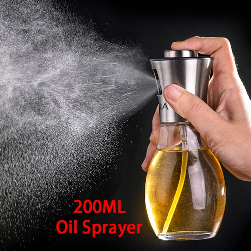 Sprayer Oil Spray Bottle Pump Vinegar BBQ Olivel Cooking Grill Dispenser Glass Kitchen Cap Supplies Oil Spray Bottle tools