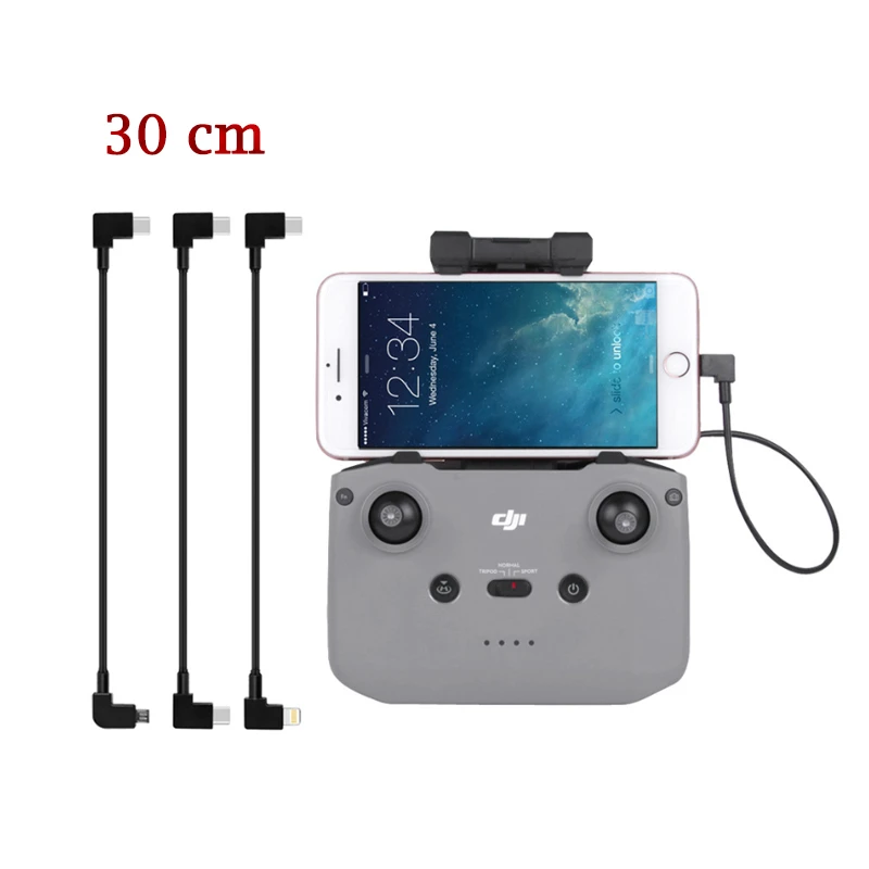 DJI Mavic 3/Mini 2 Remote Controller Data Cable For Tablet Phone Type-C IOS Extend Cable for DJI Air 2S Drone Accessories