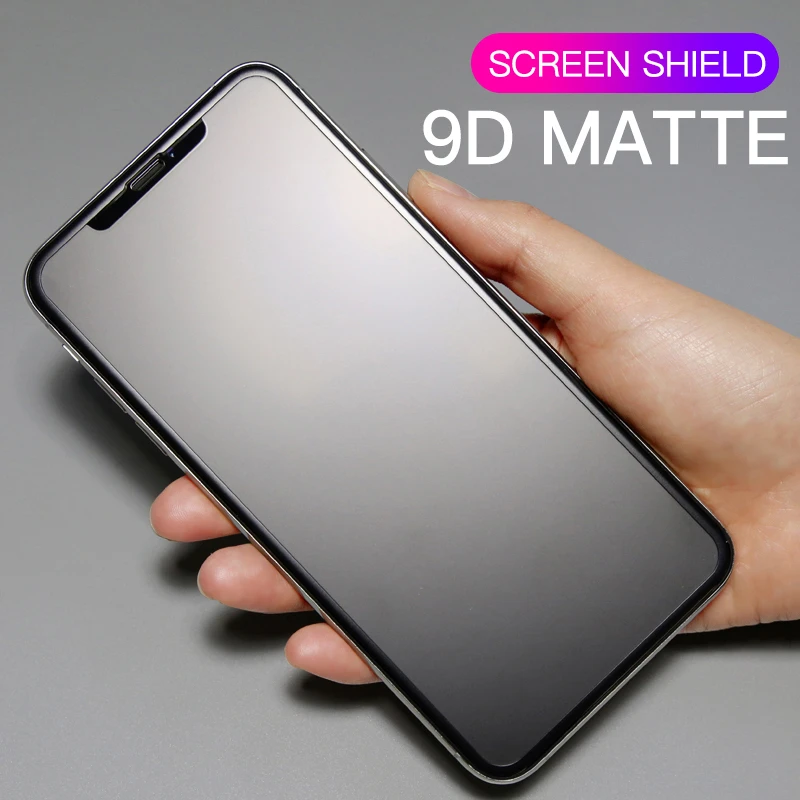 Matte Glass For iPhone 13 12 Pro Max 11 Pro XS Max X XR 7 8 6 S Plus Screen Protector Frosted Tempered Glass No Fingerprint Film