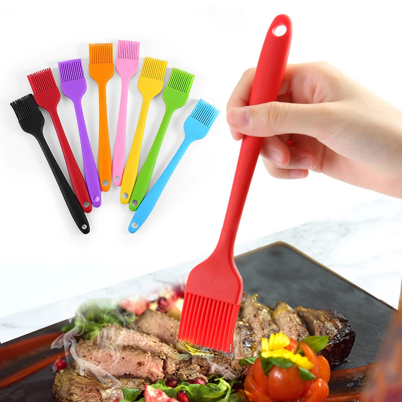 Silicone Grill Brush Heat-Resistant Non-Stick Barbecue Oil Brush For Cake Cooking Tools Kitchen Gadgets