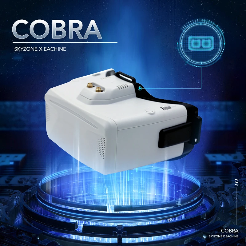 Eachine & Skyzone Cobra X V2 1280x720 H264 60FPS 5.8Ghz 48CH RapidMix Receiver FPV Goggles With Head Tracker DVR For RC Drone