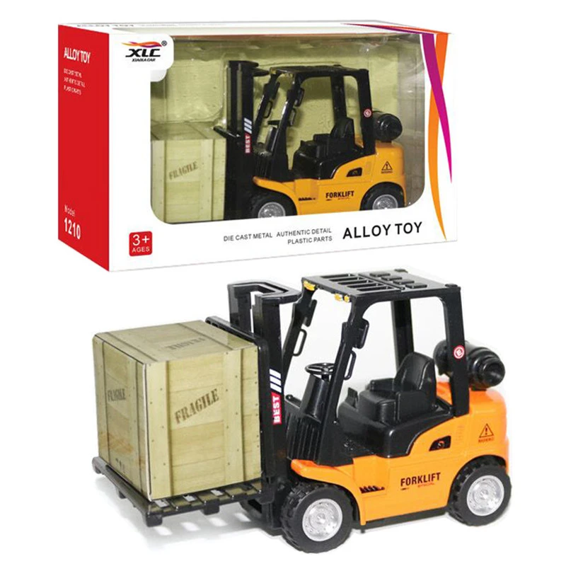 Alloy Boy Toy Car Construction Vehicle Children Lift Forklift Child Model Toy Gift Box