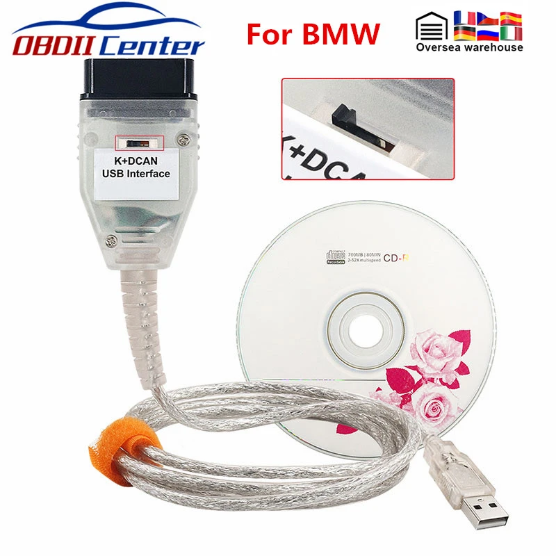 For BMW INPA K DCAN Switch OBDII Diagnostic Cable INPA K+DCAN USB Interface INPA Ediabas K D CAN OBD2 Diagnostic Scanner FT232RL