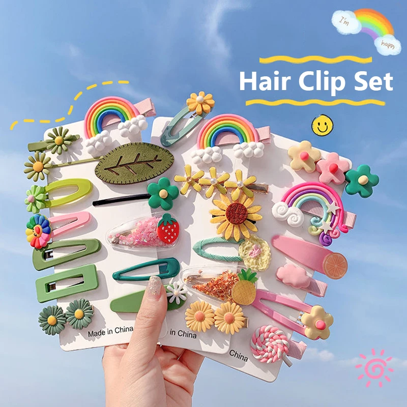 Fashion заколки Sweet Animal Fruit Hairpin Hair Accessories for Women Girls Korean Hair Clips & Pins Barrettes Headband Gifts