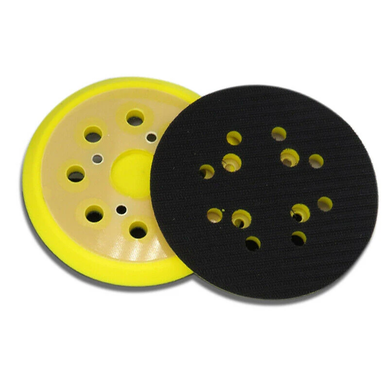 5 Inch 125MM 8 Holes Backup Sanding Pad Sanding Disc Hook Loop Backing Grinding Polishing Pad Abrasive Tools