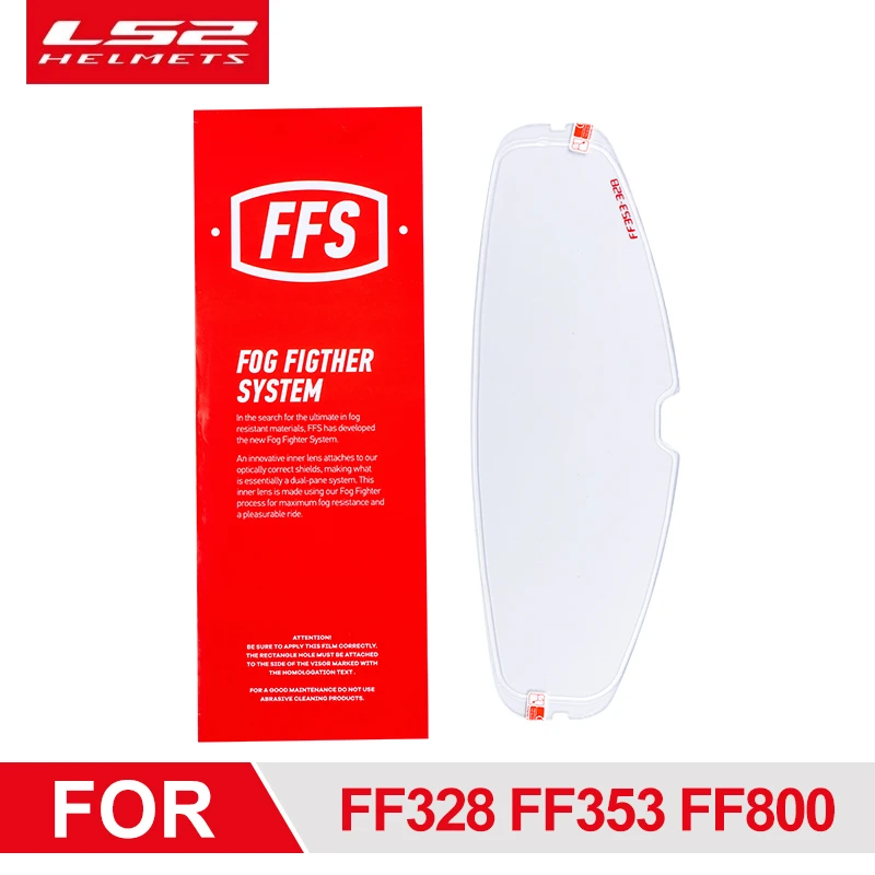 LS2 Helmet Visor Anti-fog Film For LS2 FF320 FF328 FF353 FF800 Full Face Motorcycle Helmet Lens Patch With Pin Holes