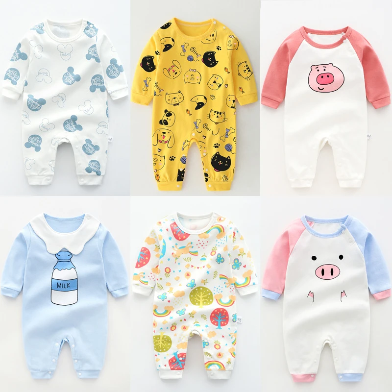 Baby's Jumpsuit New Born Baby Girl Clothes Baby Boy One Piece Outfit Cartoon Rompers Infant Clothing