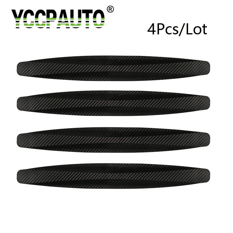 YCCPAUTO Car Styling 4Pcs Front  Rear Bumper Protector Guard Corner Anti-collision Trim bar Auto Protection Strips Black Gray