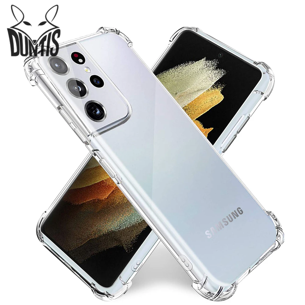 Shockproof Clear Phone Case For Samsung Galaxy S21 / S21Plus 5G Soft TPU Phone Back Cover for Samsung Galaxy S21 Ultra 5G