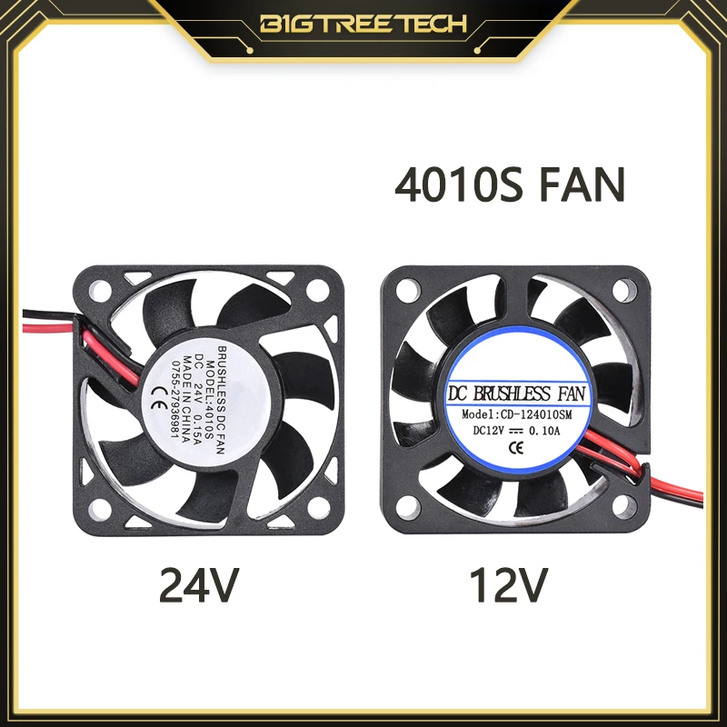 DIY Reprap 4010 Fan DC 12V 24V 2Pin Mini Cooling Brushless 4010s Fan 40MM 40x40x10mm Small Exhaust Fan For 3D Printer parts