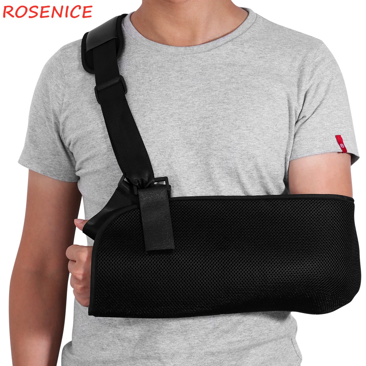 ROSENICE Arm Sling Support Adjustable Breathable Shoulder Strap Brace Immobilizer Wrist Elbow Forearm Support Brace Strap