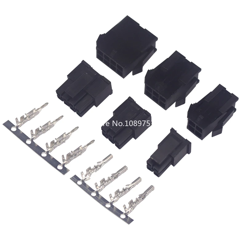 5Set Molex 3.0mm plug-in male female aerial mating connector (43025 plug+43020 female shell + terminal) MX3.0 2*1/2/3/4/5/6/7/8P