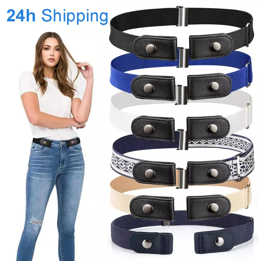 20 Styles Buckle-Free Waist Belt For Jeans Pants,No Buckle Stretch Elastic Waist Belt For Women/Men,No Hassle Belt DropShipping