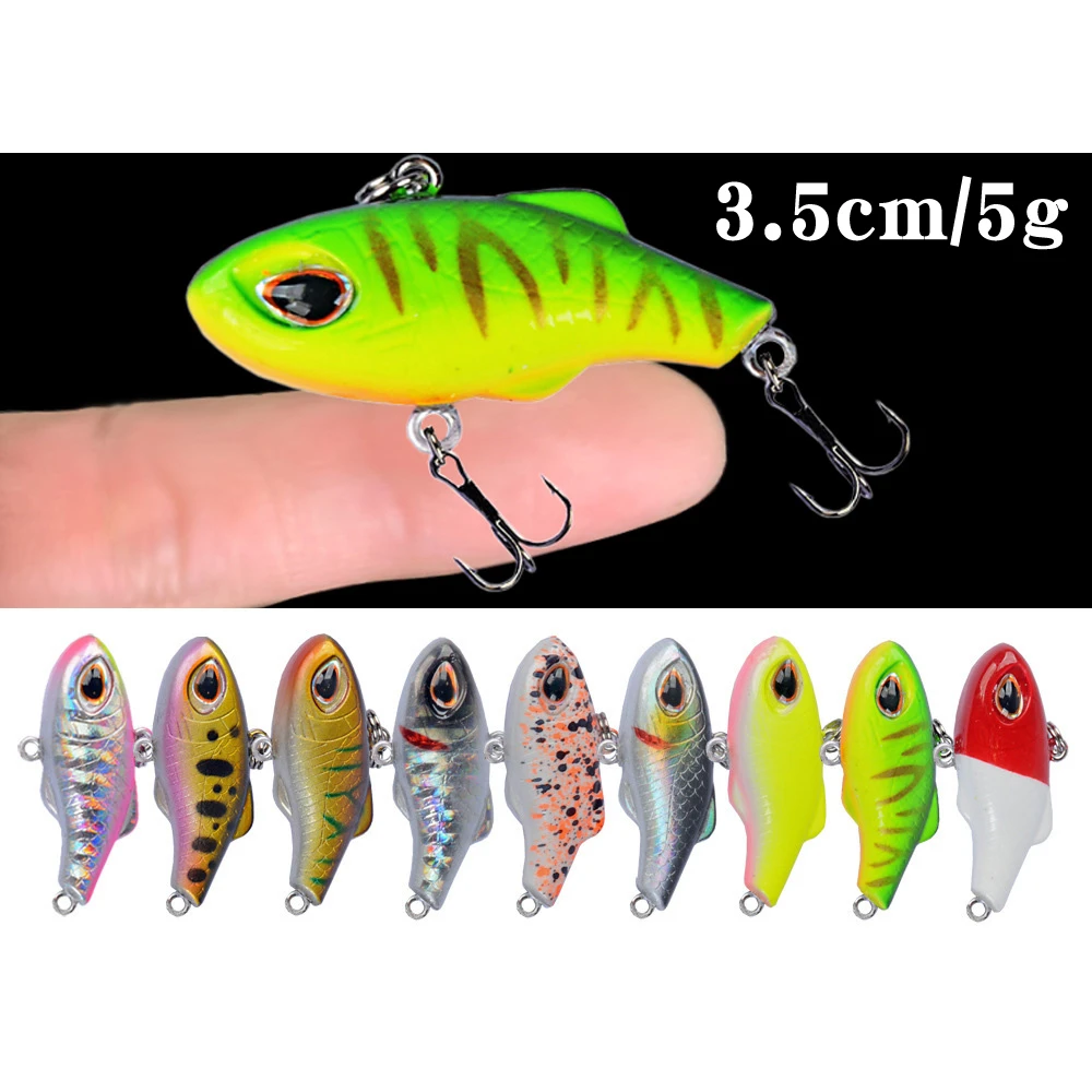 New 3.5Cm 5G Winter Crankbait Wobbler Sinking Fishing Crankbaits Vib Lure Ice Hard Lure Mini Wobblers Crankbait Se Uelo Pesca