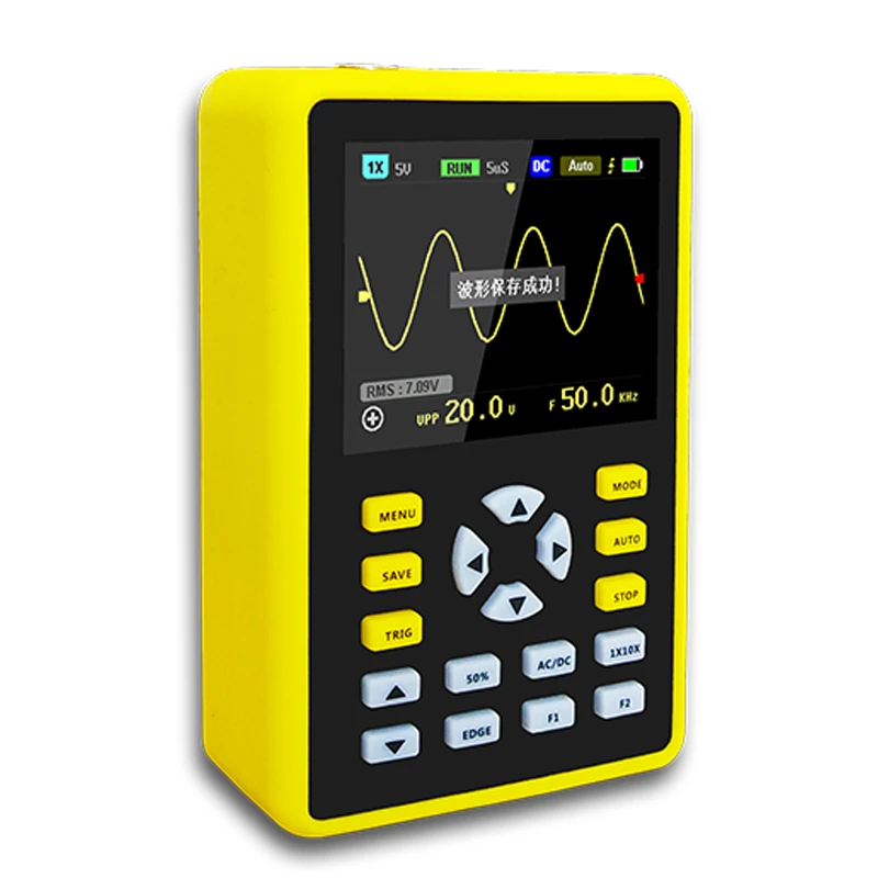 YEAPOOK ADS5012h Handheld Digital Portable Mini Oscilloscope Kit with 100MHz Bandwidth 500MS/s Sampling Rate