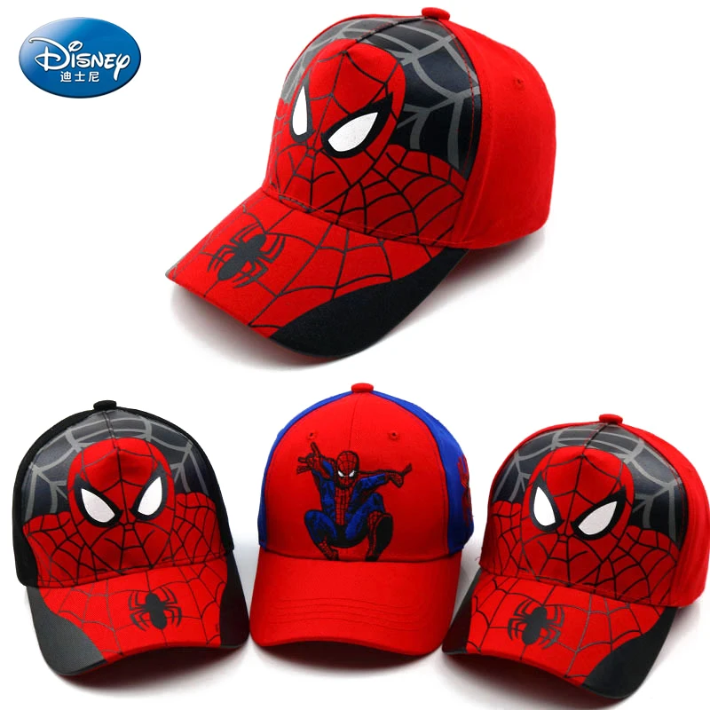 Disney Anime Spiderman Baseball Cap For Boys Girls Autumn Baby Hats Children's Cartoon Fashion Sun Caps Kids Hop Hop Hat 2-8y